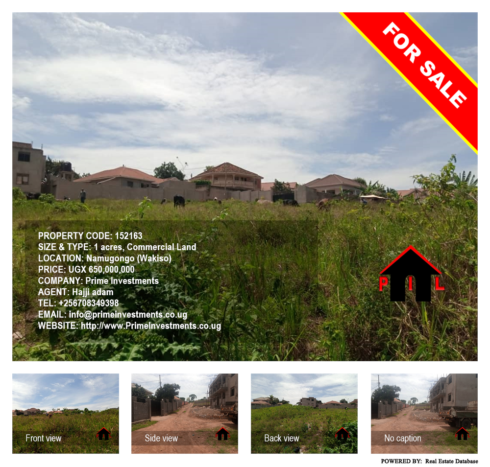 Commercial Land  for sale in Namugongo Wakiso Uganda, code: 152163