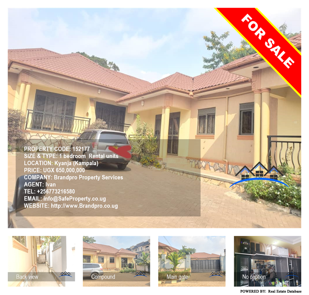 1 bedroom Rental units  for sale in Kyanja Kampala Uganda, code: 152177