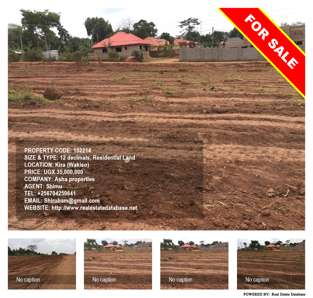 Residential Land  for sale in Kira Wakiso Uganda, code: 152214