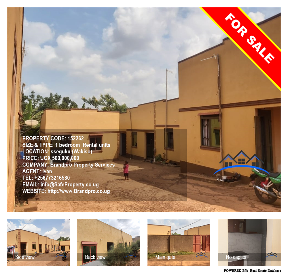 1 bedroom Rental units  for sale in Seguku Wakiso Uganda, code: 152262
