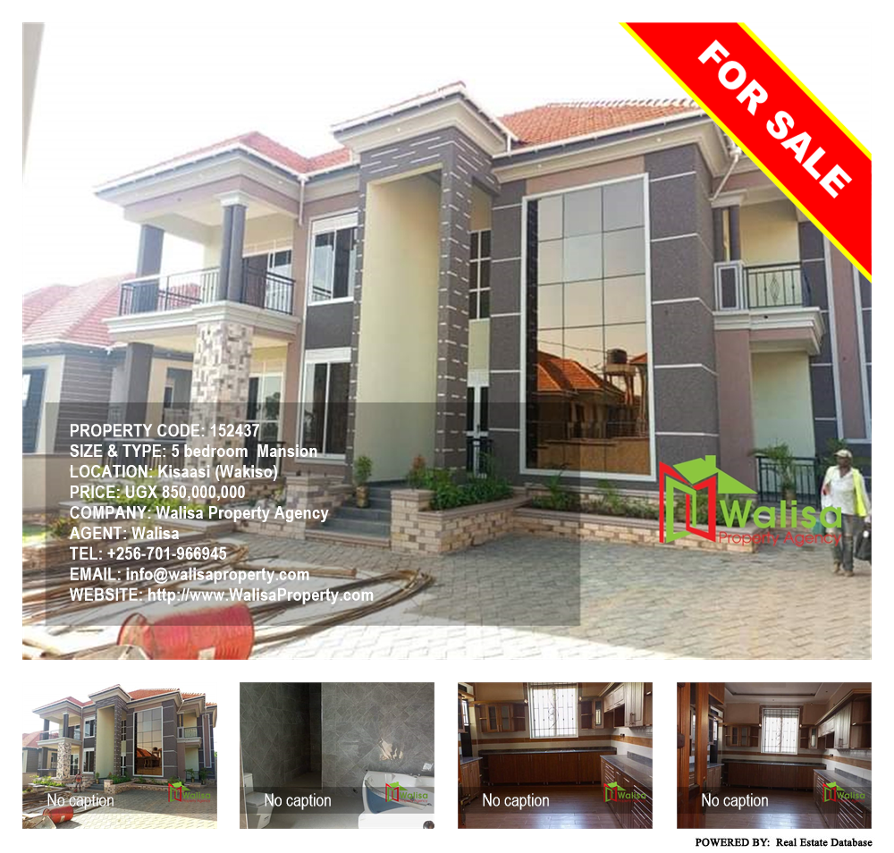 5 bedroom Mansion  for sale in Kisaasi Wakiso Uganda, code: 152437