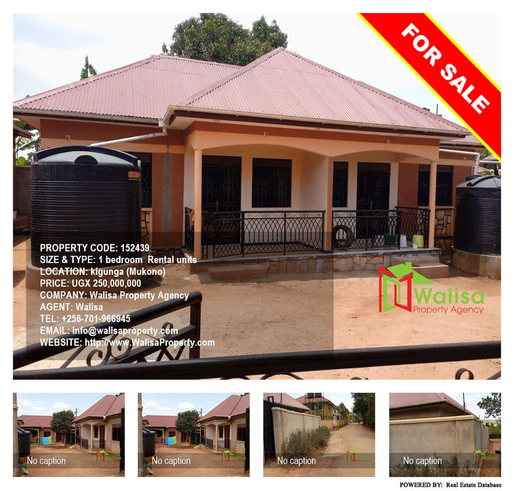 1 bedroom Rental units  for sale in Kigunga Mukono Uganda, code: 152439