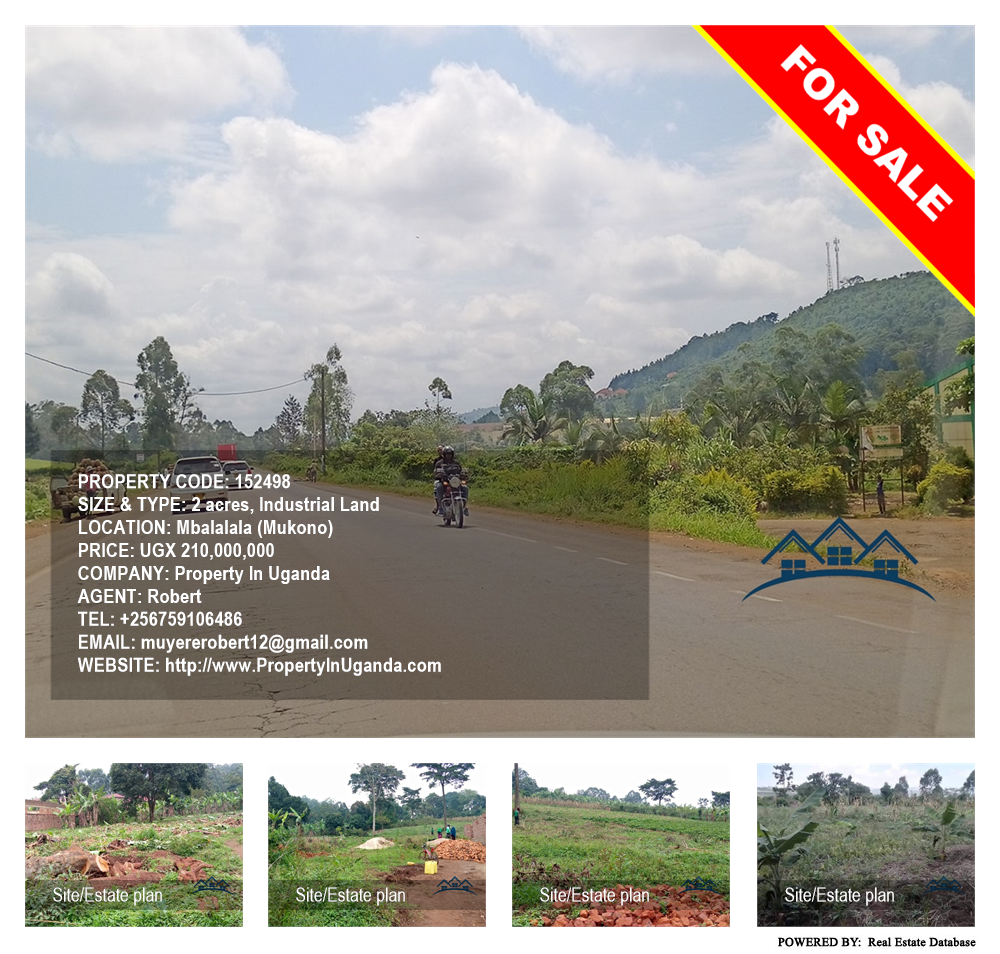 Industrial Land  for sale in Mbalala Mukono Uganda, code: 152498