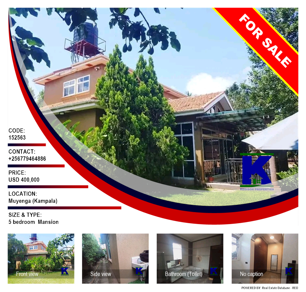 5 bedroom Mansion  for sale in Muyenga Kampala Uganda, code: 152563