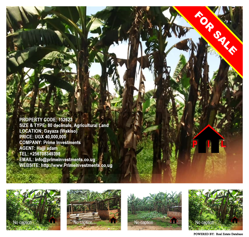 Agricultural Land  for sale in Gayaza Wakiso Uganda, code: 152623