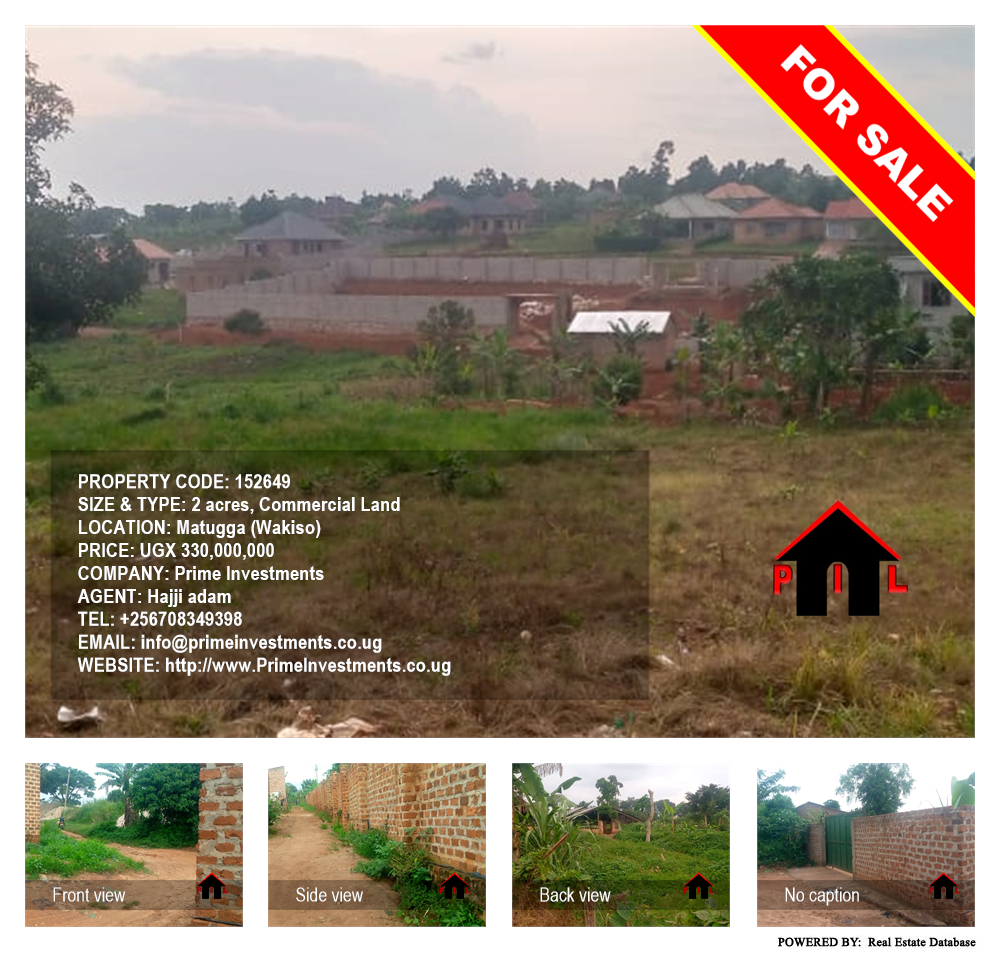 Commercial Land  for sale in Matugga Wakiso Uganda, code: 152649