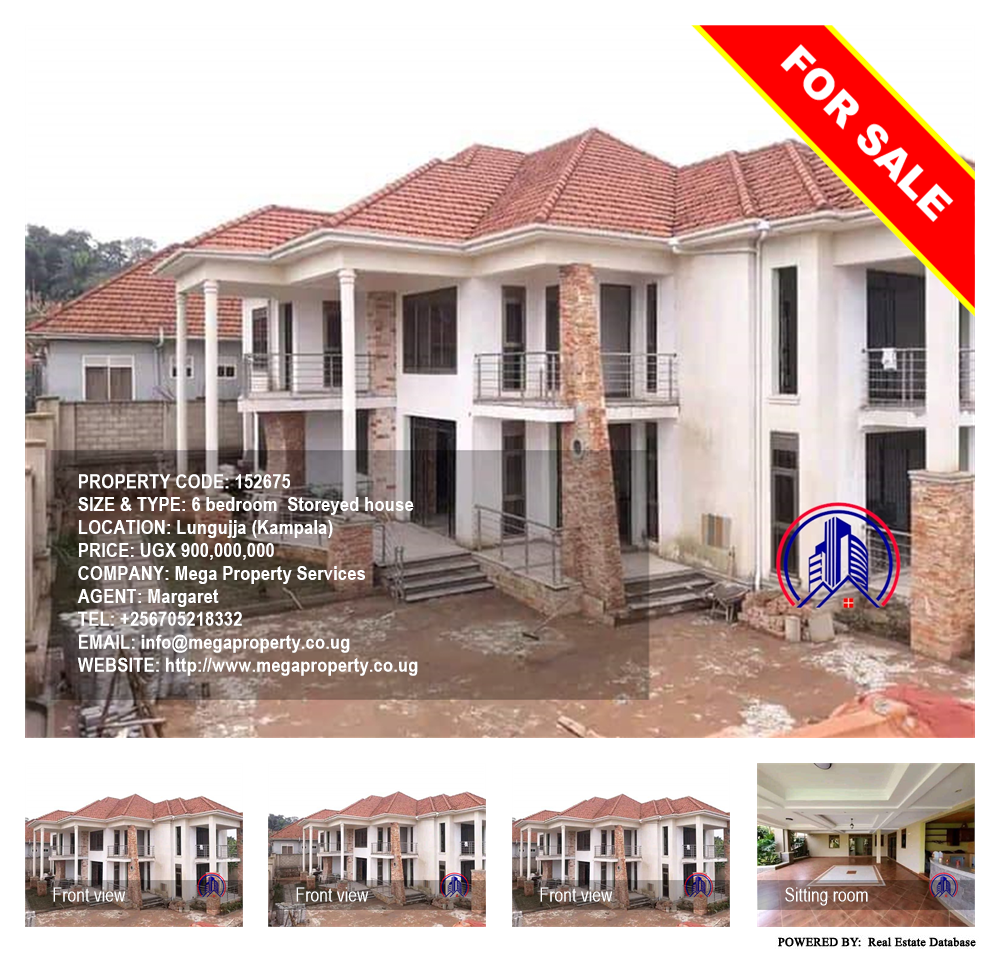 6 bedroom Storeyed house  for sale in Lungujja Kampala Uganda, code: 152675
