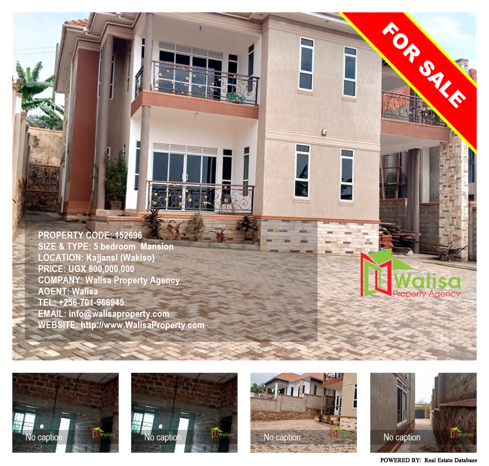 5 bedroom Mansion  for sale in Kajjansi Wakiso Uganda, code: 152696