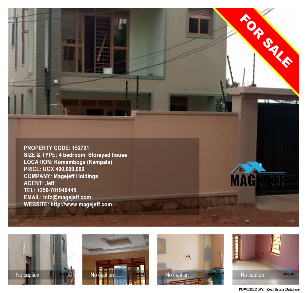 4 bedroom Storeyed house  for sale in Komamboga Kampala Uganda, code: 152721