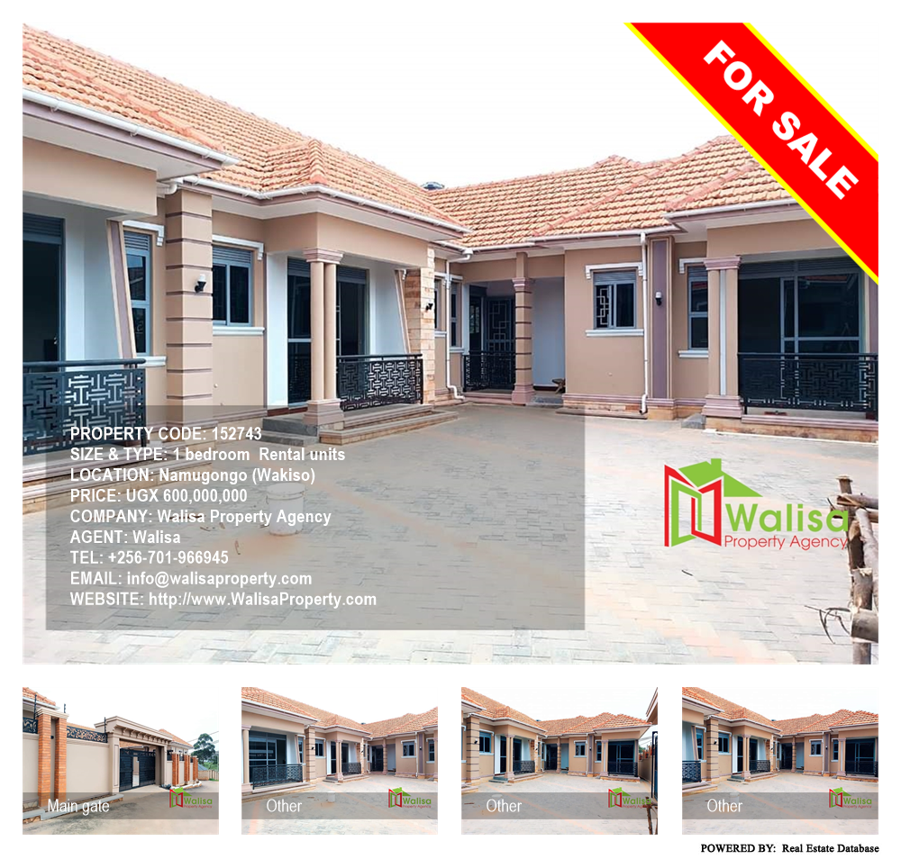 1 bedroom Rental units  for sale in Namugongo Wakiso Uganda, code: 152743