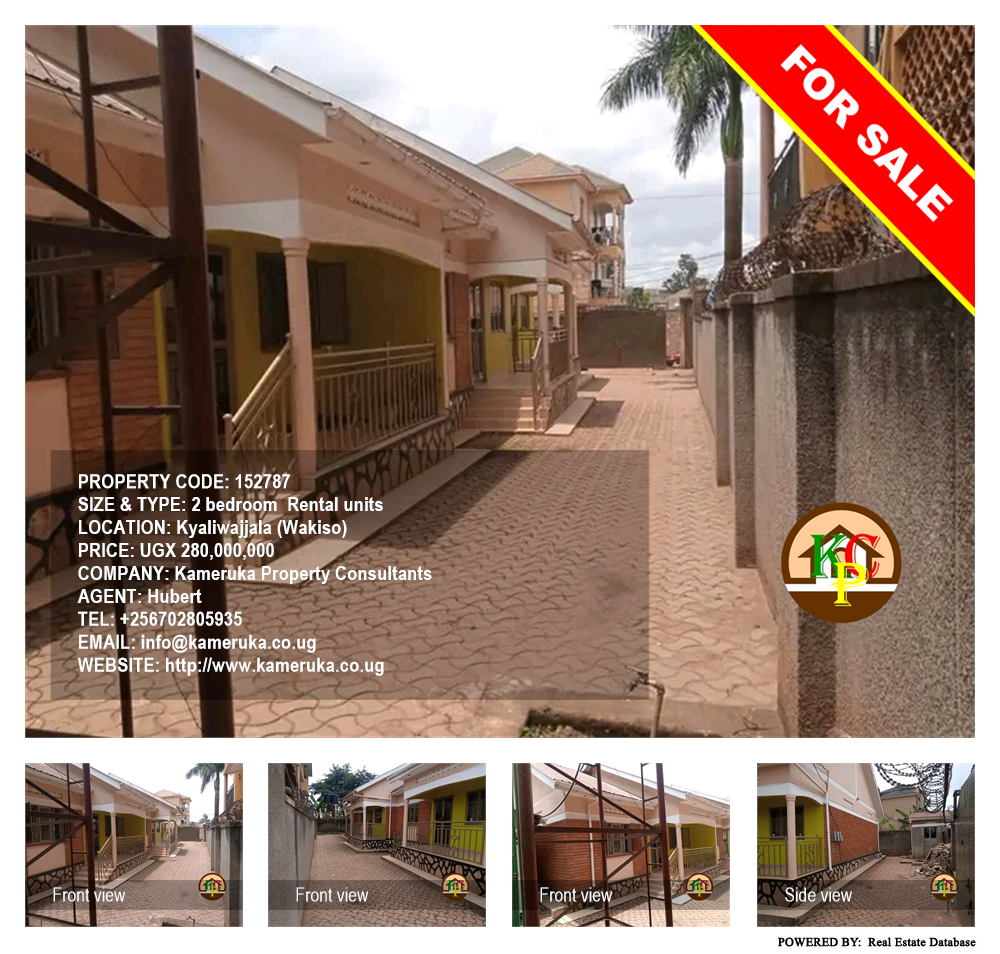 2 bedroom Rental units  for sale in Kyaliwajjala Wakiso Uganda, code: 152787