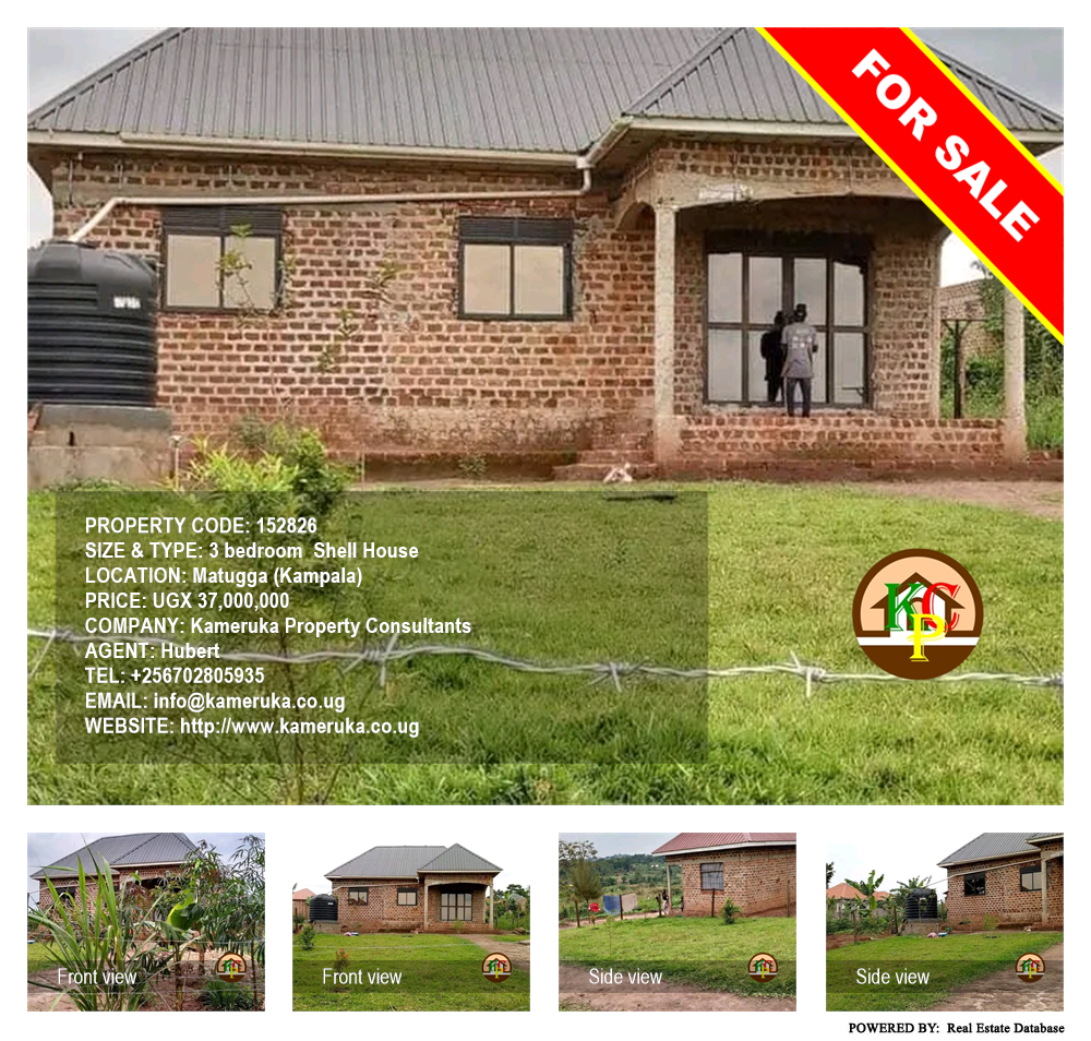 3 bedroom Shell House  for sale in Matugga Kampala Uganda, code: 152826