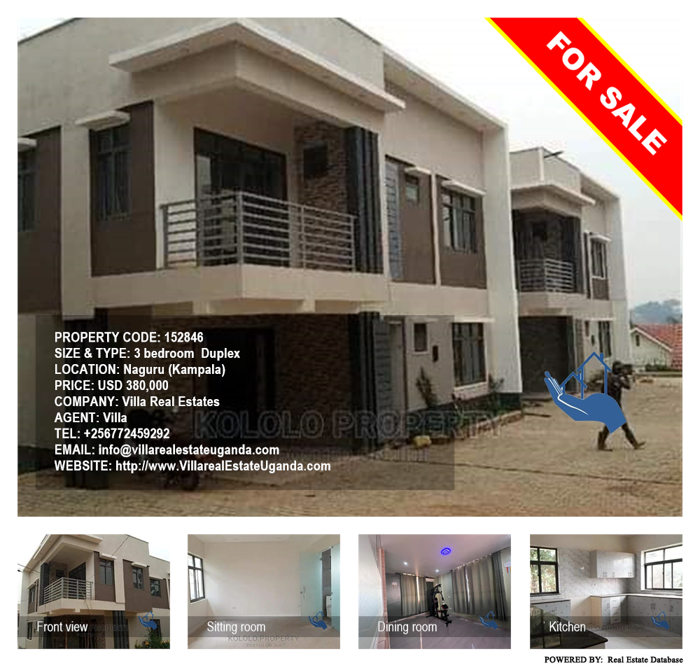 3 bedroom Duplex  for sale in Naguru Kampala Uganda, code: 152846