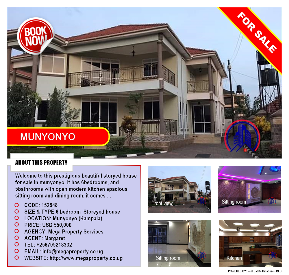 6 bedroom Storeyed house  for sale in Munyonyo Kampala Uganda, code: 152848