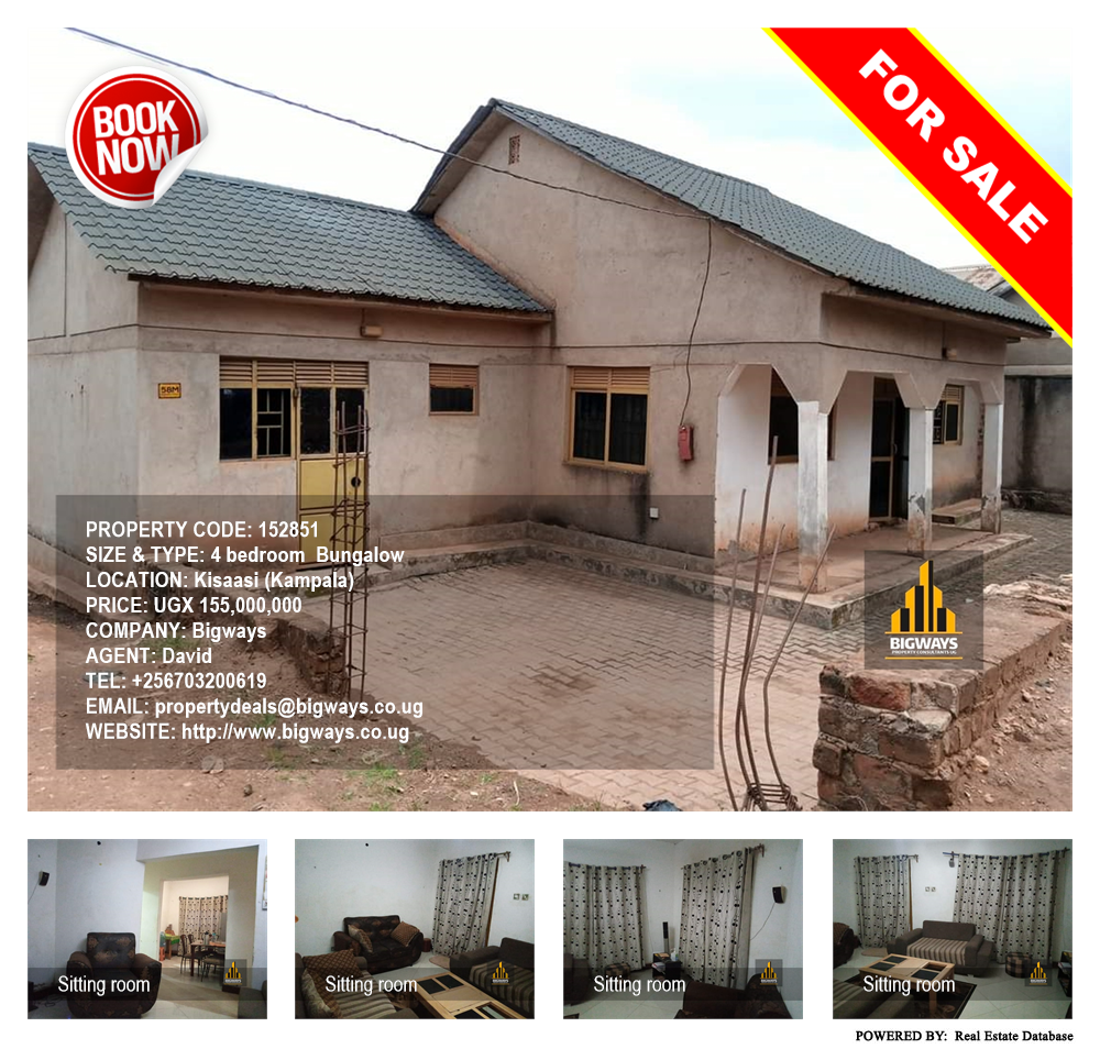 4 bedroom Bungalow  for sale in Kisaasi Kampala Uganda, code: 152851