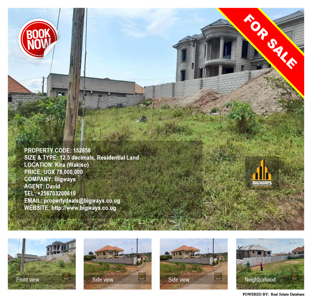 Residential Land  for sale in Kira Wakiso Uganda, code: 152856