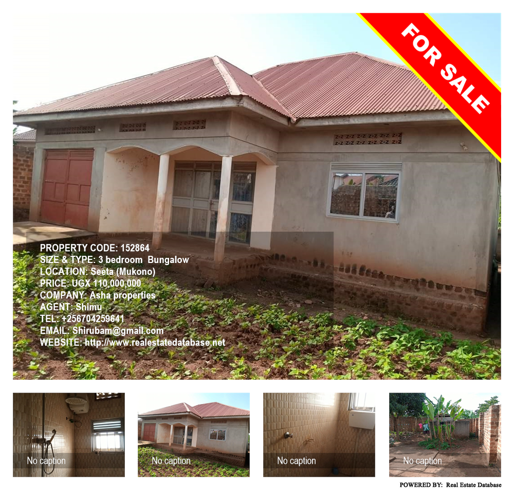 3 bedroom Bungalow  for sale in Seeta Mukono Uganda, code: 152864