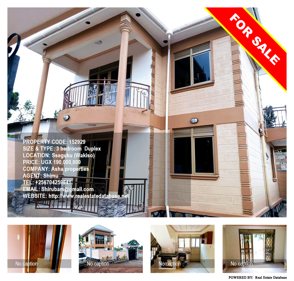 3 bedroom Duplex  for sale in Seguku Wakiso Uganda, code: 152929