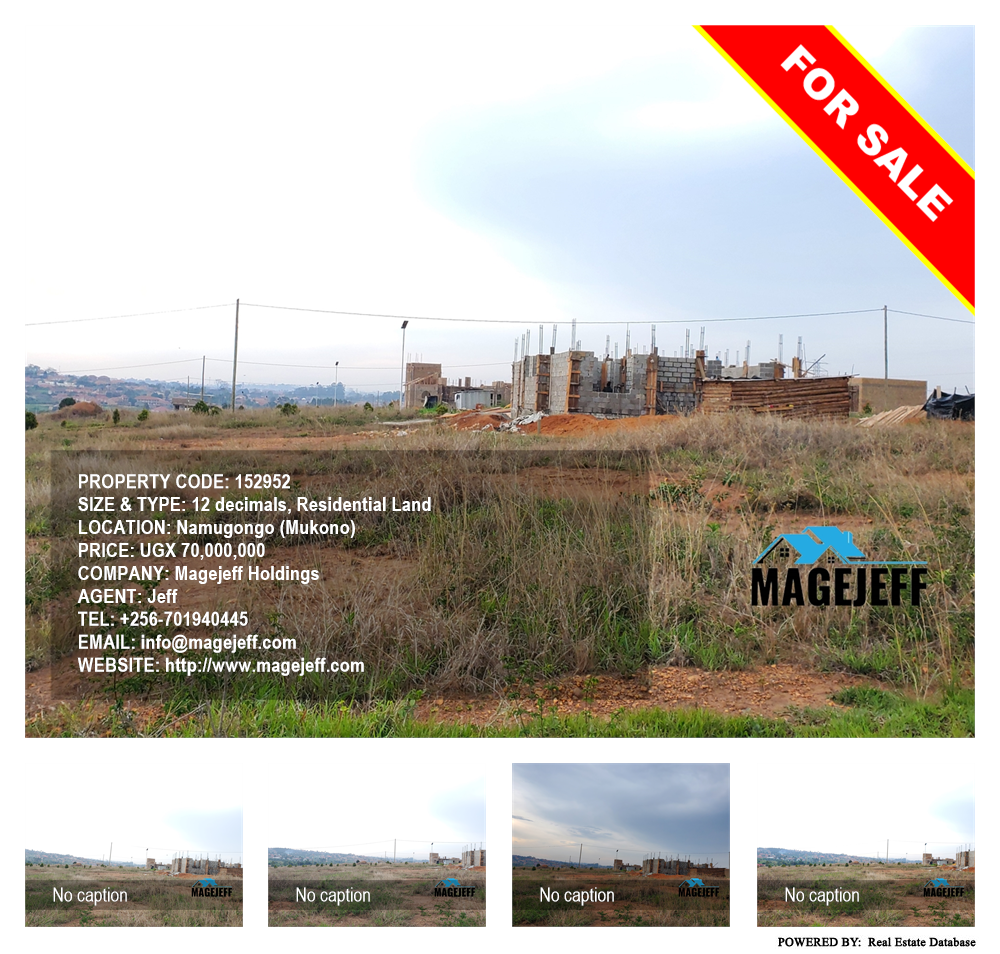 Residential Land  for sale in Namugongo Mukono Uganda, code: 152952