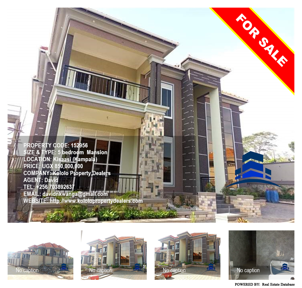 5 bedroom Mansion  for sale in Kisaasi Kampala Uganda, code: 152956