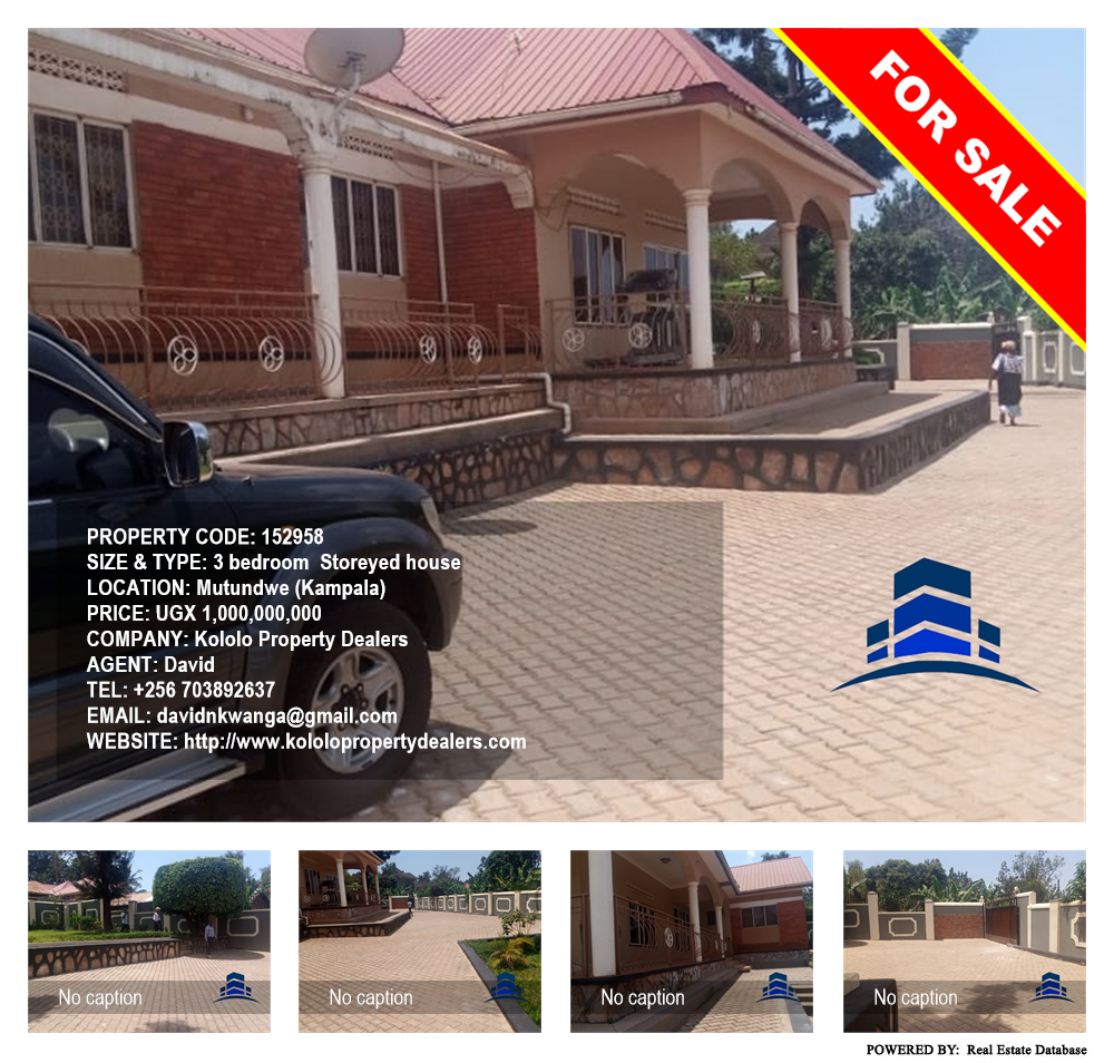 3 bedroom Storeyed house  for sale in Mutundwe Kampala Uganda, code: 152958