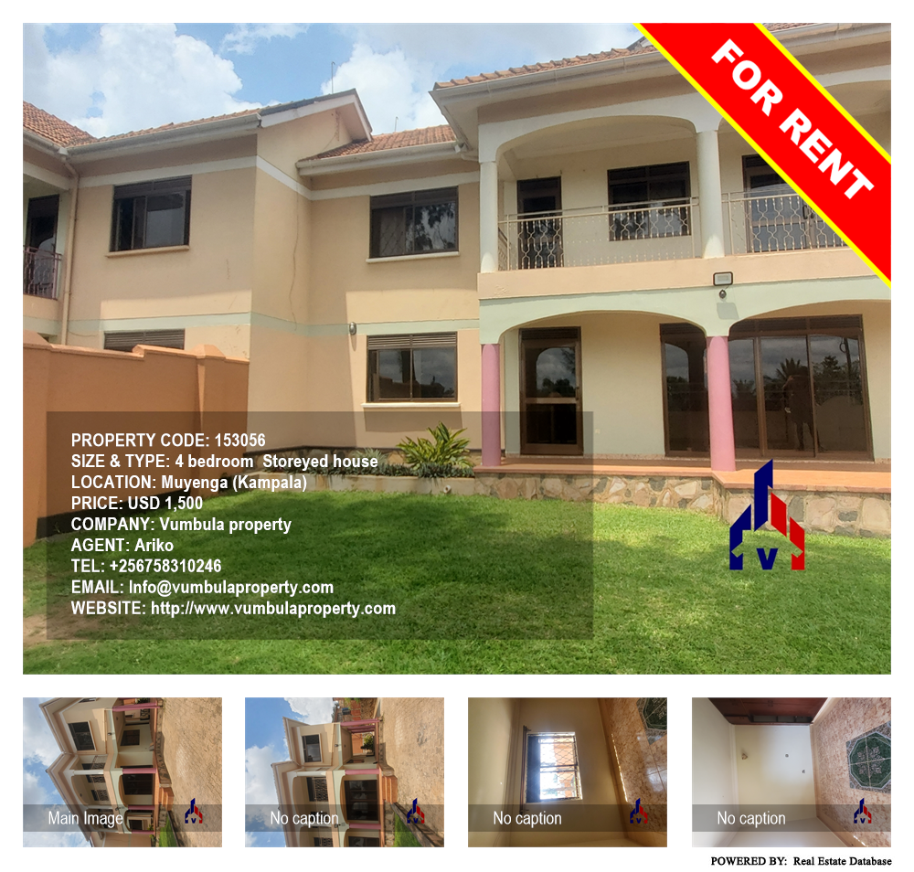 4 bedroom Storeyed house  for rent in Muyenga Kampala Uganda, code: 153056