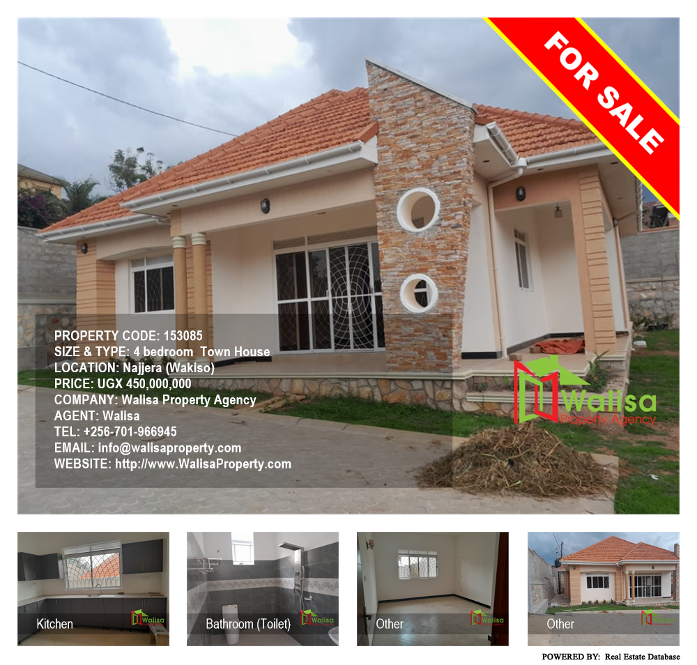 4 bedroom Town House  for sale in Najjera Wakiso Uganda, code: 153085