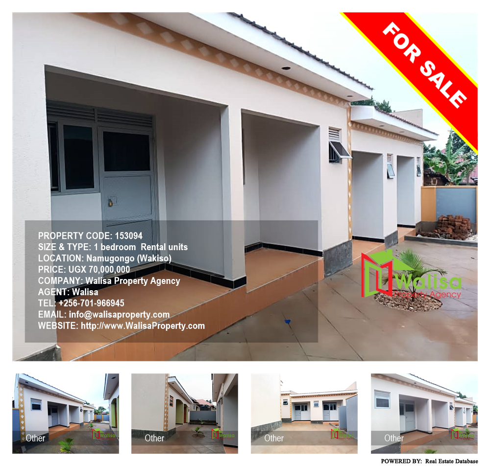 1 bedroom Rental units  for sale in Namugongo Wakiso Uganda, code: 153094