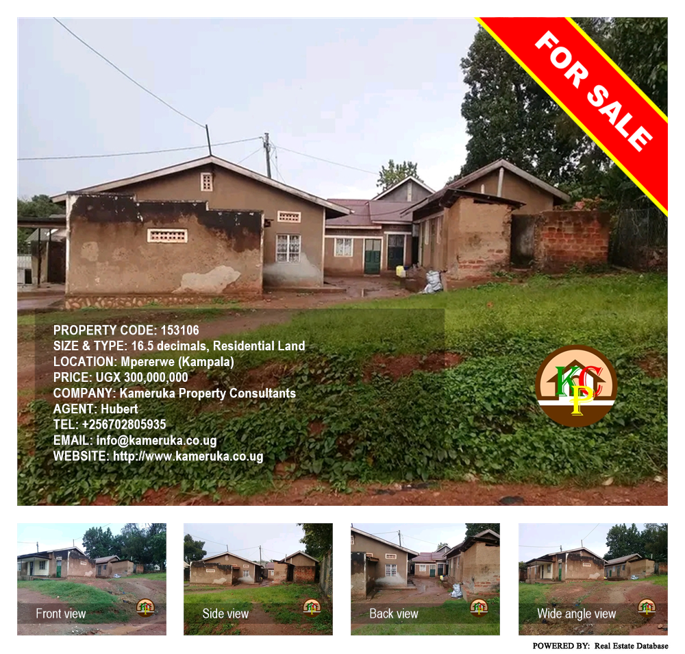 Residential Land  for sale in Mpererwe Kampala Uganda, code: 153106