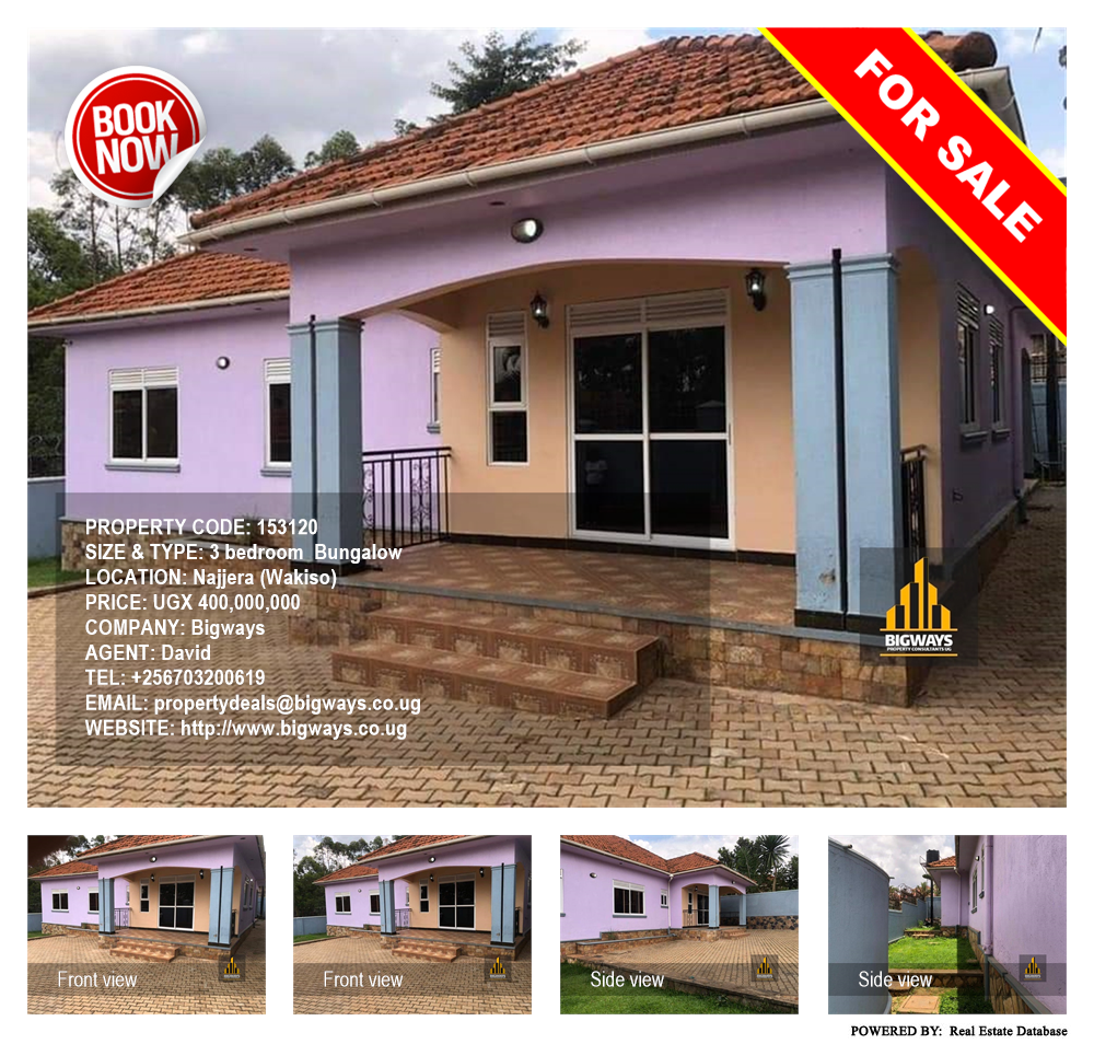 3 bedroom Bungalow  for sale in Najjera Wakiso Uganda, code: 153120