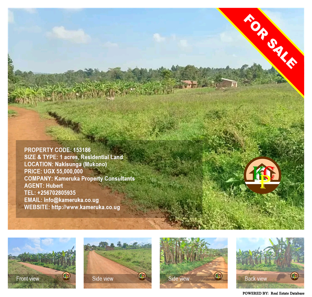 Residential Land  for sale in Nakisunga Mukono Uganda, code: 153186
