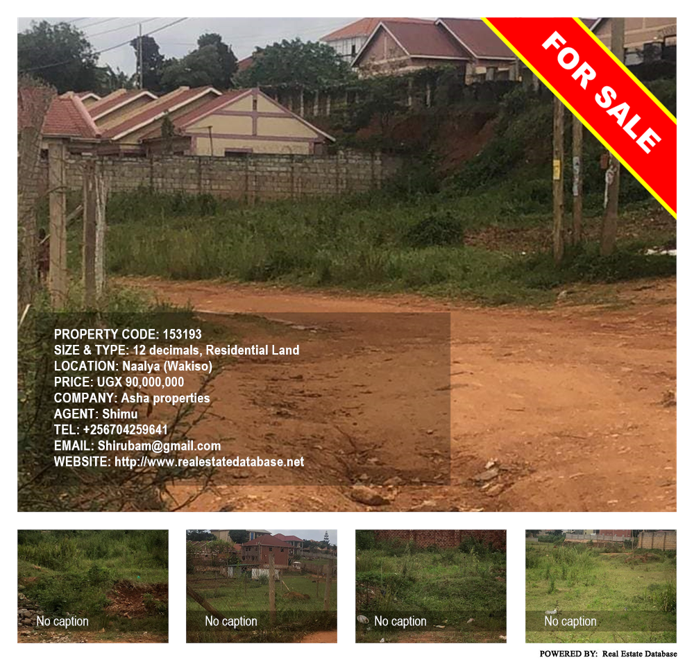 Residential Land  for sale in Naalya Wakiso Uganda, code: 153193