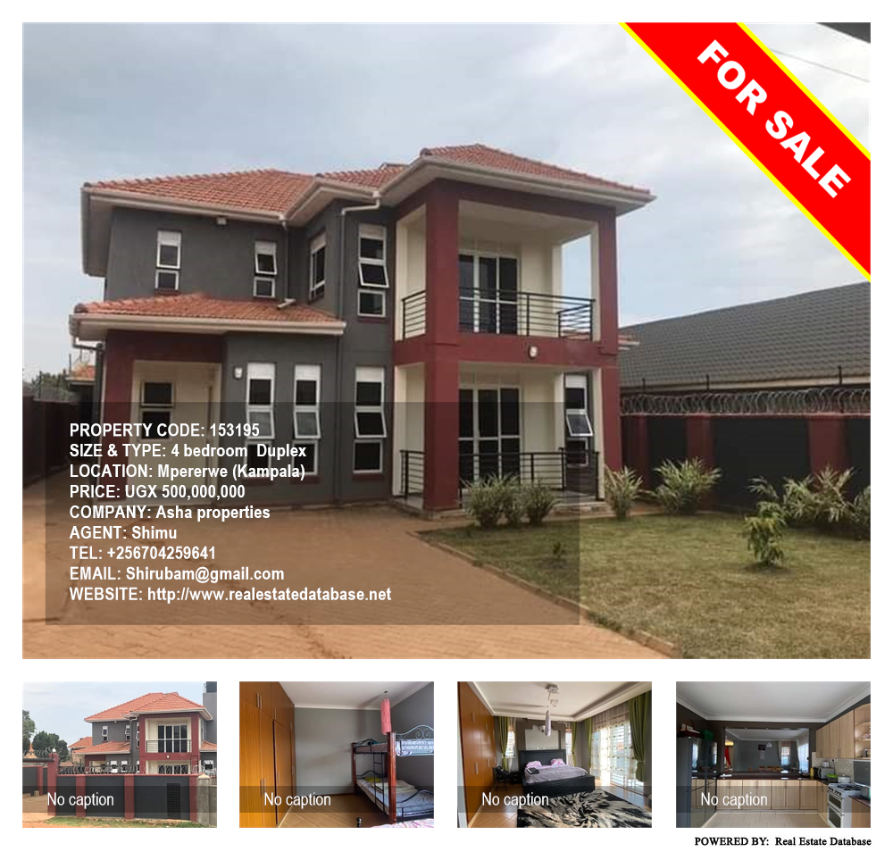 4 bedroom Duplex  for sale in Mpererwe Kampala Uganda, code: 153195