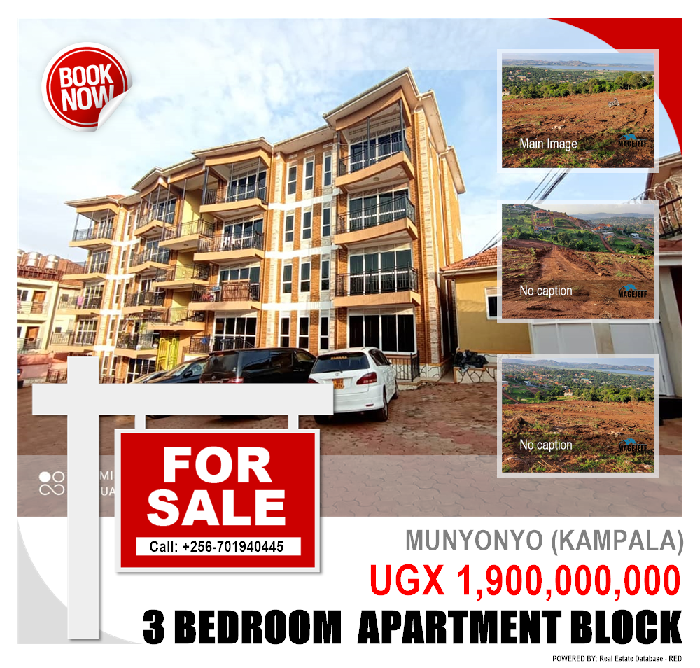3 bedroom Apartment block  for sale in Munyonyo Kampala Uganda, code: 153255