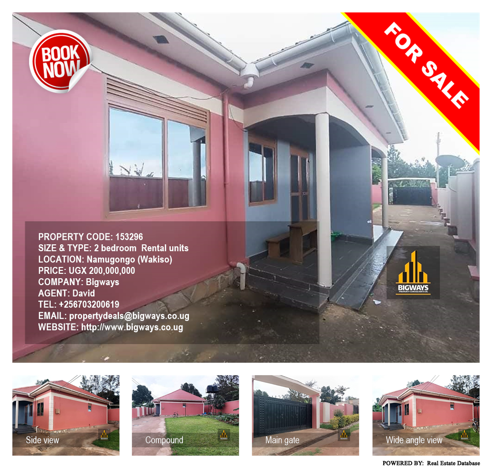 2 bedroom Rental units  for sale in Namugongo Wakiso Uganda, code: 153296