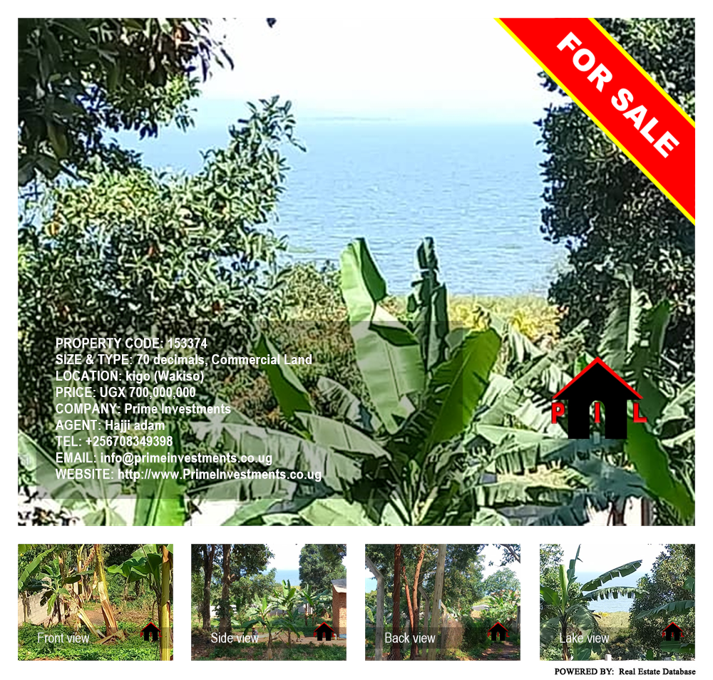 Commercial Land  for sale in Kigo Wakiso Uganda, code: 153374