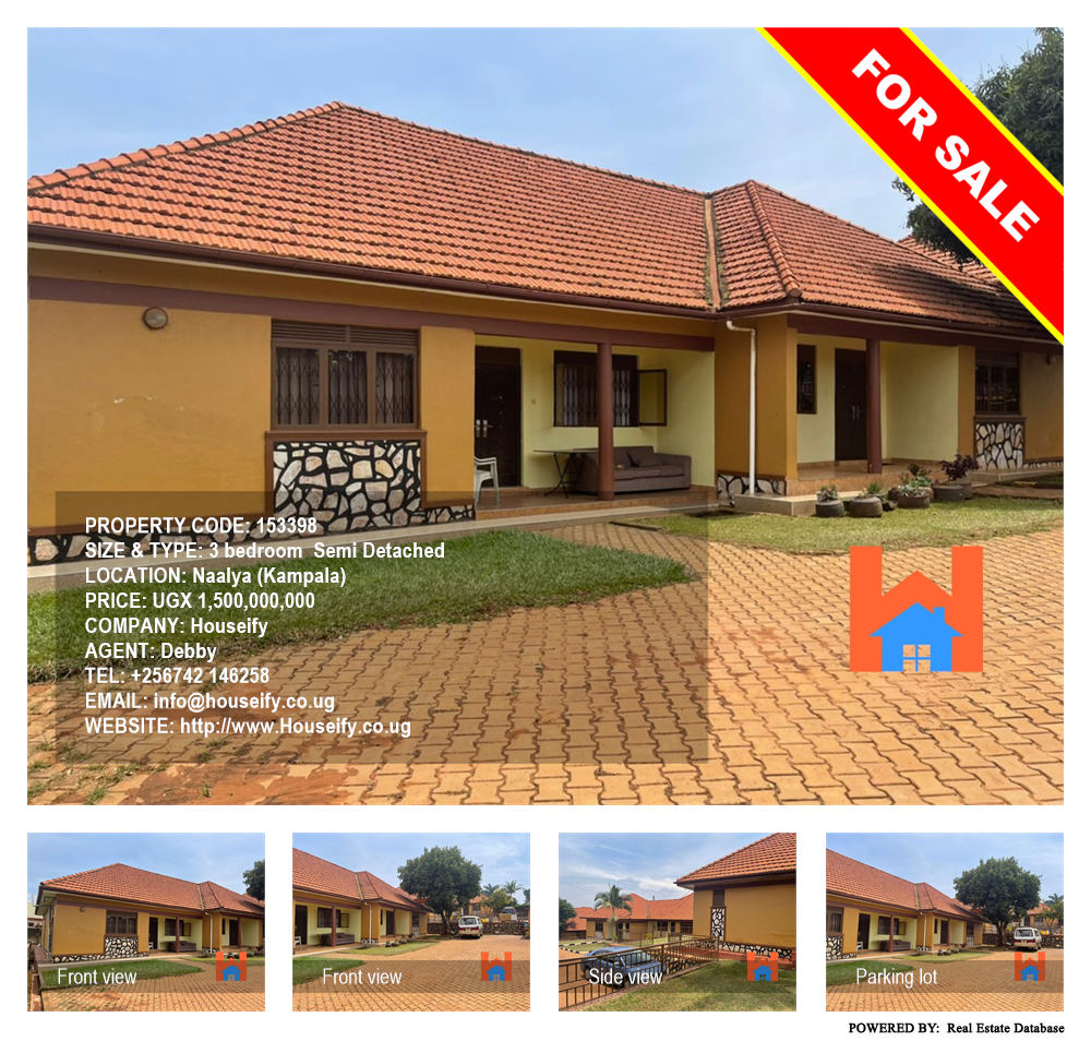 3 bedroom Semi Detached  for sale in Naalya Kampala Uganda, code: 153398