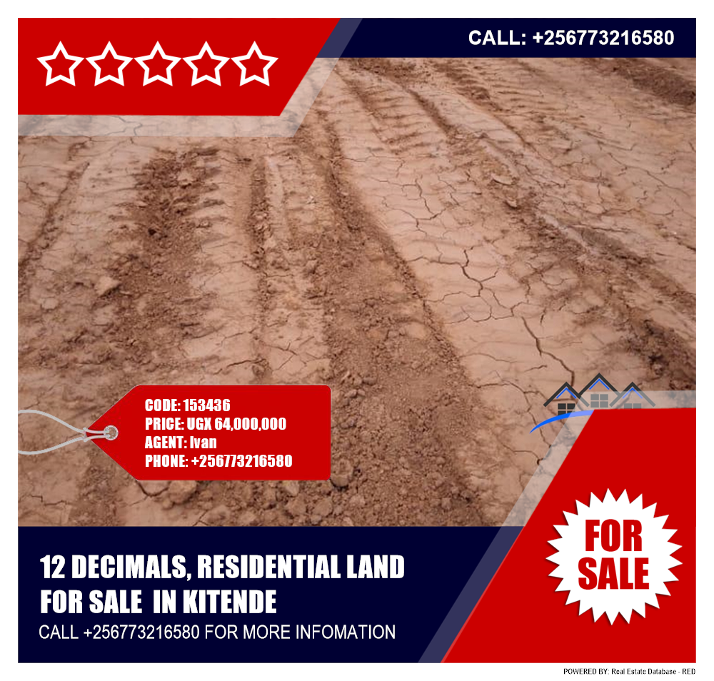 Residential Land  for sale in Kitende Wakiso Uganda, code: 153436