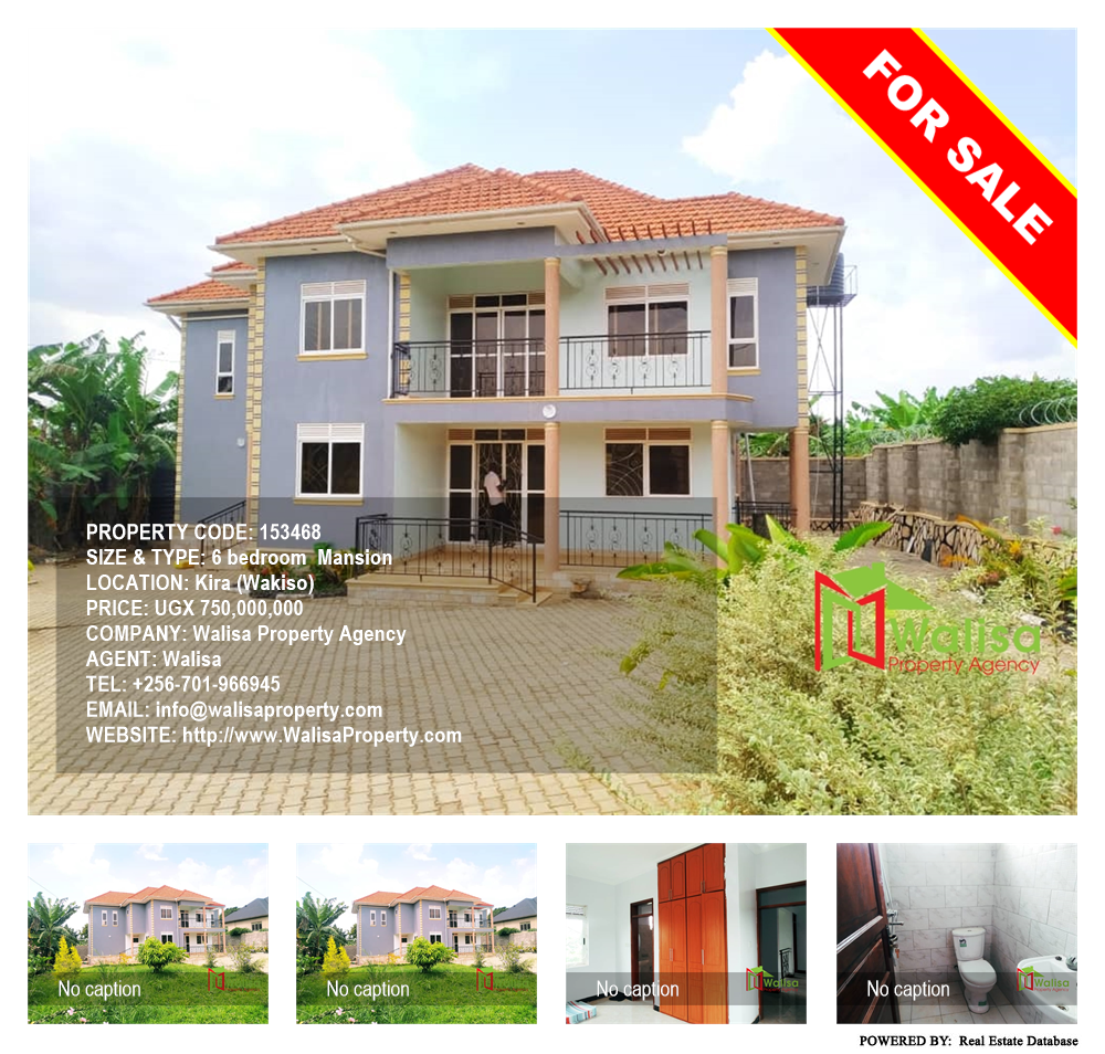 6 bedroom Mansion  for sale in Kira Wakiso Uganda, code: 153468