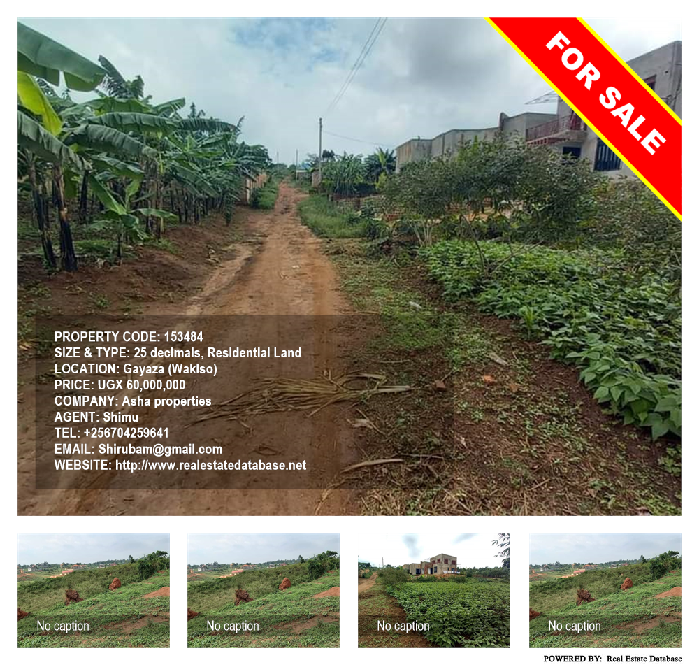 Residential Land  for sale in Gayaza Wakiso Uganda, code: 153484