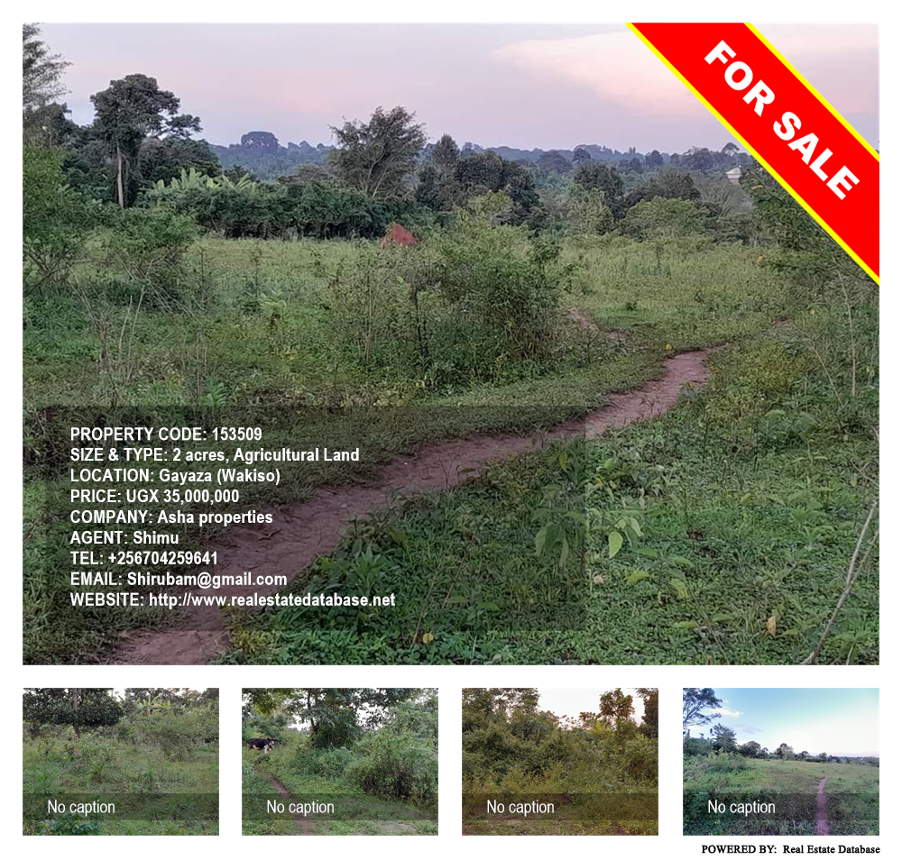 Agricultural Land  for sale in Gayaza Wakiso Uganda, code: 153509