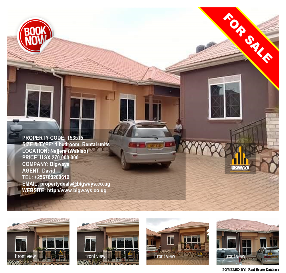 1 bedroom Rental units  for sale in Najjera Wakiso Uganda, code: 153515