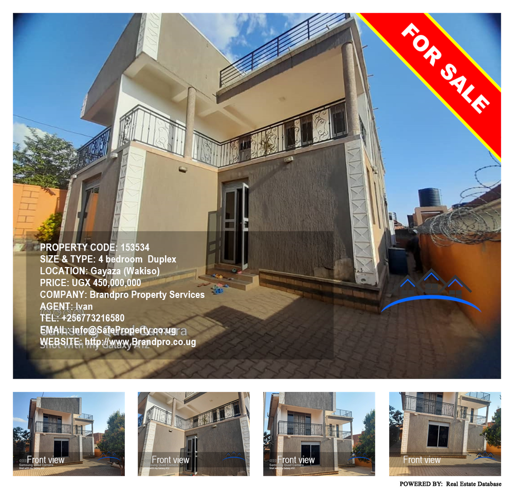 4 bedroom Duplex  for sale in Gayaza Wakiso Uganda, code: 153534
