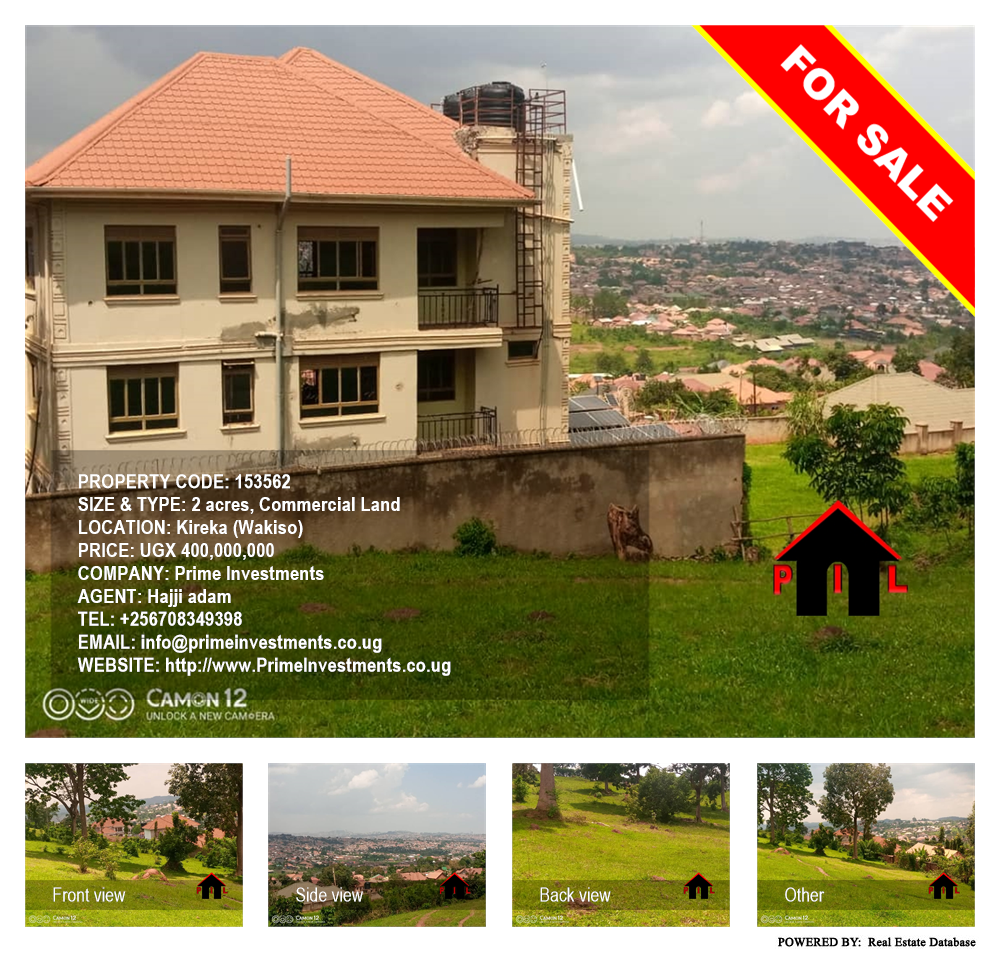 Commercial Land  for sale in Kireka Wakiso Uganda, code: 153562