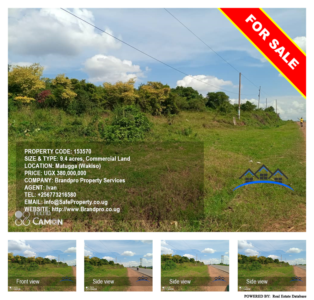 Commercial Land  for sale in Matugga Wakiso Uganda, code: 153570