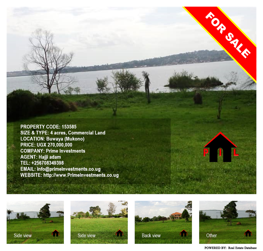 Commercial Land  for sale in Buwaya Mukono Uganda, code: 153585