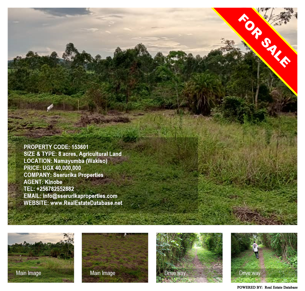 Agricultural Land  for sale in Namayumba Wakiso Uganda, code: 153601