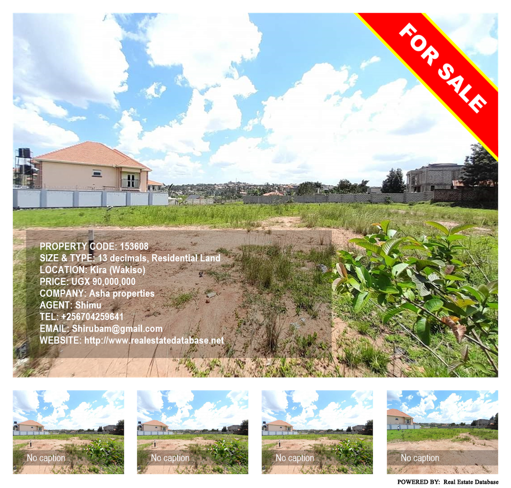 Residential Land  for sale in Kira Wakiso Uganda, code: 153608