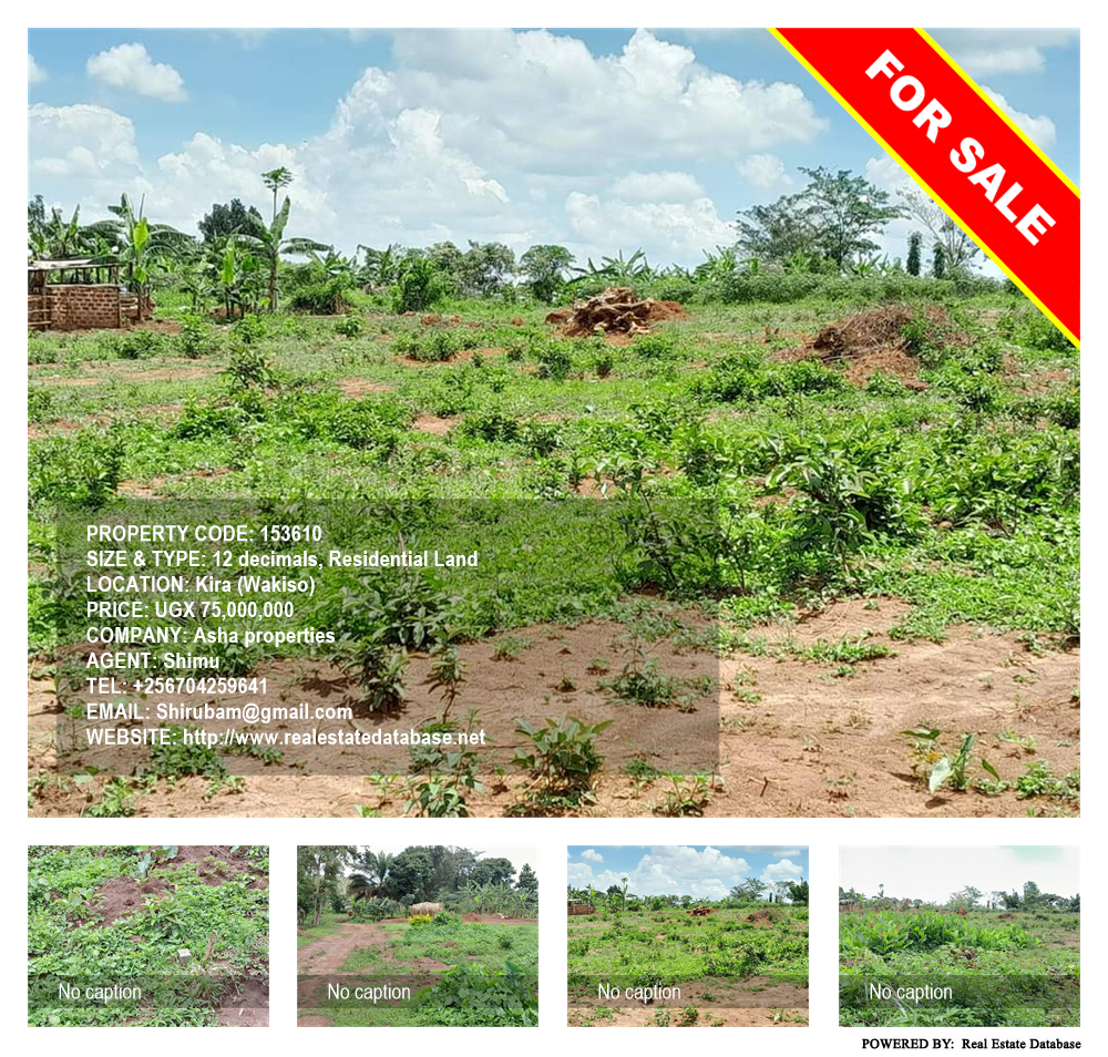 Residential Land  for sale in Kira Wakiso Uganda, code: 153610