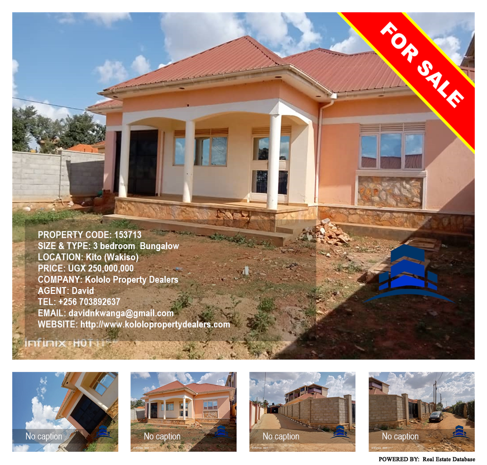 3 bedroom Bungalow  for sale in Kito Wakiso Uganda, code: 153713